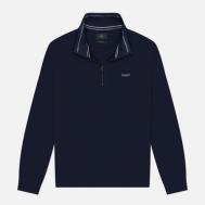 Мужская толстовка  Heritage Essential Badge Half-Zip, цвет синий, размер M Hackett
