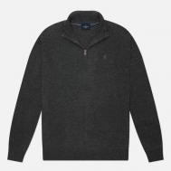 Мужской свитер  Lambswool Half-Zip, цвет серый, размер L Hackett