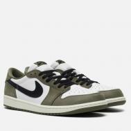 Мужские кроссовки  Air  1 Retro Low OG, цвет оливковый, размер 45 EU Jordan