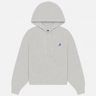 Женская толстовка  Classic Logo Hoodie, цвет серый, размер L KANGOL