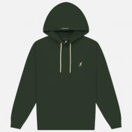 Мужская толстовка  Classic Logo Hoodie, цвет зелёный, размер M KANGOL
