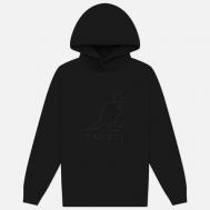 Мужская толстовка  Mega Logo Hoodie, цвет чёрный, размер L KANGOL