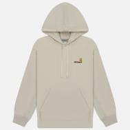 Мужская толстовка  Hooded American Script, цвет бежевый, размер M Carhartt WIP