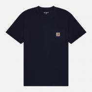 Мужская футболка  Pocket Logo, цвет синий, размер M Carhartt WIP
