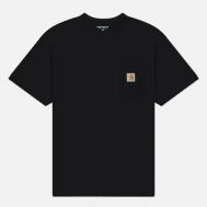 Мужская футболка  Pocket Logo, цвет чёрный, размер L Carhartt WIP