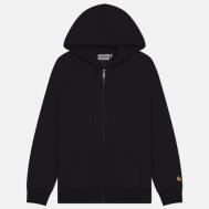 Мужская толстовка  Full Zip Hooded Chase, цвет чёрный, размер S Carhartt WIP