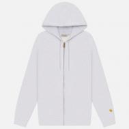 Мужская толстовка  Full Zip Hooded Chase, цвет серый, размер S Carhartt WIP