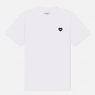 Мужская футболка  Heart II Hartt, цвет белый, размер XXL Carhartt WIP