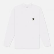 Мужской лонгслив  Pocket Heart, цвет белый, размер S Carhartt WIP