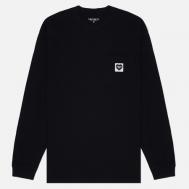 Мужской лонгслив  Pocket Heart, цвет чёрный, размер XXL Carhartt WIP