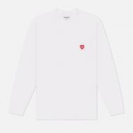 Мужской лонгслив  Pocket Heart, цвет белый, размер S Carhartt WIP