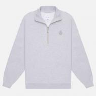 Мужская толстовка  Koji Half Zip, цвет серый, размер M Edwin