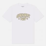 Мужская футболка  Cloud Script, цвет белый, размер XL Carhartt WIP
