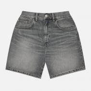 Женские шорты  W' Cleo Pembroke Black Denim 13.56 Oz, цвет серый, размер 26 Edwin