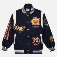 Мужская куртка бомбер  Collegiate Patch Varsity, цвет синий, размер M ICECREAM
