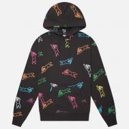 Мужская толстовка  All Over Running Dog Popover Hoodie, цвет серый, размер S ICECREAM