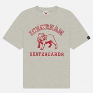 Мужская футболка  Bulldog, цвет серый, размер XL ICECREAM