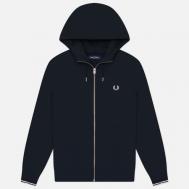 Мужская толстовка  Zip Through Hoodie, цвет синий, размер S FRED PERRY