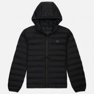 Мужской пуховик  Hooded Insulated, цвет чёрный, размер XL FRED PERRY