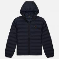 Мужской пуховик  Hooded Insulated, цвет синий, размер M FRED PERRY