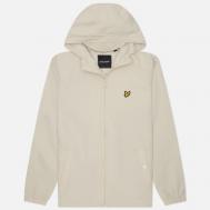 Мужская куртка ветровка  Zip Through Hooded, цвет бежевый, размер XL Lyle & Scott