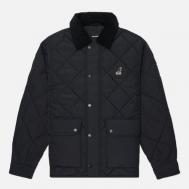 Мужская демисезонная куртка  Corduroy Collar Q, цвет чёрный, размер XL KANGOL