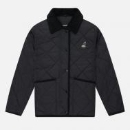 Женская демисезонная куртка  Corduroy Collar Q, цвет чёрный, размер S KANGOL