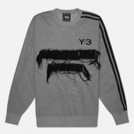 Мужской свитер  Graphic Knit Crew, цвет серый, размер M Y-3