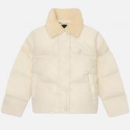 Женский пуховик  Shearling Collar Down, цвет бежевый, размер L KANGOL