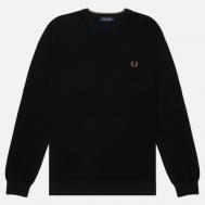 Мужской свитер  Pique Stitch, цвет чёрный, размер L FRED PERRY