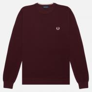 Мужской свитер  Pique Stitch, цвет бордовый, размер M FRED PERRY