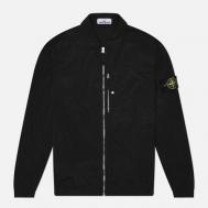 Мужская рубашка  Nylon Metal In Econyl Overshirt, цвет чёрный, размер L Stone Island