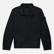 Мужская куртка харрингтон  Ghost Piece Weatherproof Cotton Canvas, цвет чёрный, размер M Stone Island