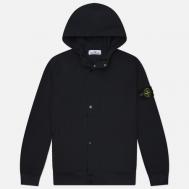 Мужская куртка ветровка  Light Soft Shell-R E.Dye Hooded, цвет синий, размер M Stone Island