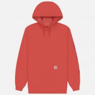 Мужская толстовка  Loose Fit Midweight Logo Sleeve Graphic Hoodie, цвет красный, размер XL CARHARTT