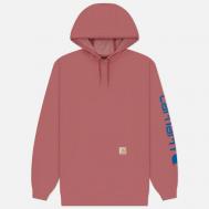 Мужская толстовка  Loose Fit Midweight Logo Sleeve Graphic Hoodie, цвет бордовый, размер XL CARHARTT