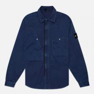 Мужская рубашка  Hollow Fibre Nylon Indigo-TC, цвет синий, размер L Stone Island