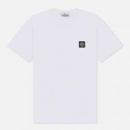 Мужская футболка  60/2 Cotton Jersey Slim, цвет белый, размер L Stone Island