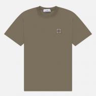 Мужская футболка  Organic Cotton Jersey Fissato Effect Slim, цвет серый, размер M Stone Island