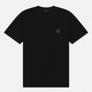 Мужская футболка  Cotton Jersey Crepe Ghost Piece Slim, цвет чёрный, размер M Stone Island