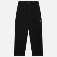Мужские брюки  Organic Panama Cotton Old Effect, цвет чёрный, размер 34 Stone Island