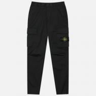 Мужские брюки  Supima Cotton Twill Stretch-TC Regular Tapered, цвет чёрный, размер 36 Stone Island