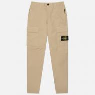 Мужские брюки  Supima Cotton Twill Stretch-TC Regular Tapered, цвет бежевый, размер 34 Stone Island