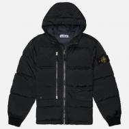 Мужской пуховик  Nylon Metal In Econyl Hooded, цвет чёрный, размер M Stone Island