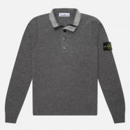 Мужской свитер  Lambswool Half-Zip, цвет серый, размер L Stone Island