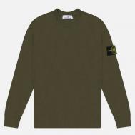 Мужской свитер  Light RWS Geelong Wool, цвет оливковый, размер M Stone Island