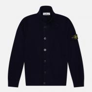 Мужской свитер  Lambswool Button-Up, цвет синий, размер S Stone Island