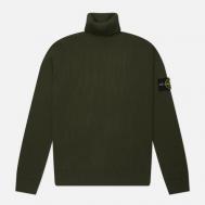 Мужской свитер  Full Rib RWS Wool Turtleneck, цвет оливковый, размер XL Stone Island