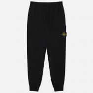 Мужские брюки  Organic Cotton Fleece Slim Joggers, цвет чёрный, размер M Stone Island