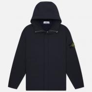 Мужская демисезонная куртка  Soft Shell-R E.Dye Hooded, цвет синий, размер L Stone Island